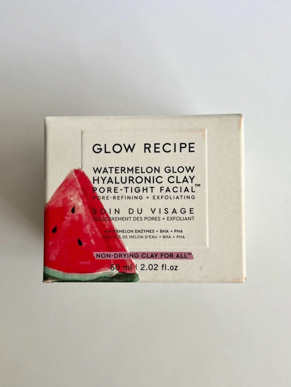 BNIB Glow Recipe Watermelon Glow Hyaluronic Clay Facial Exfoliant